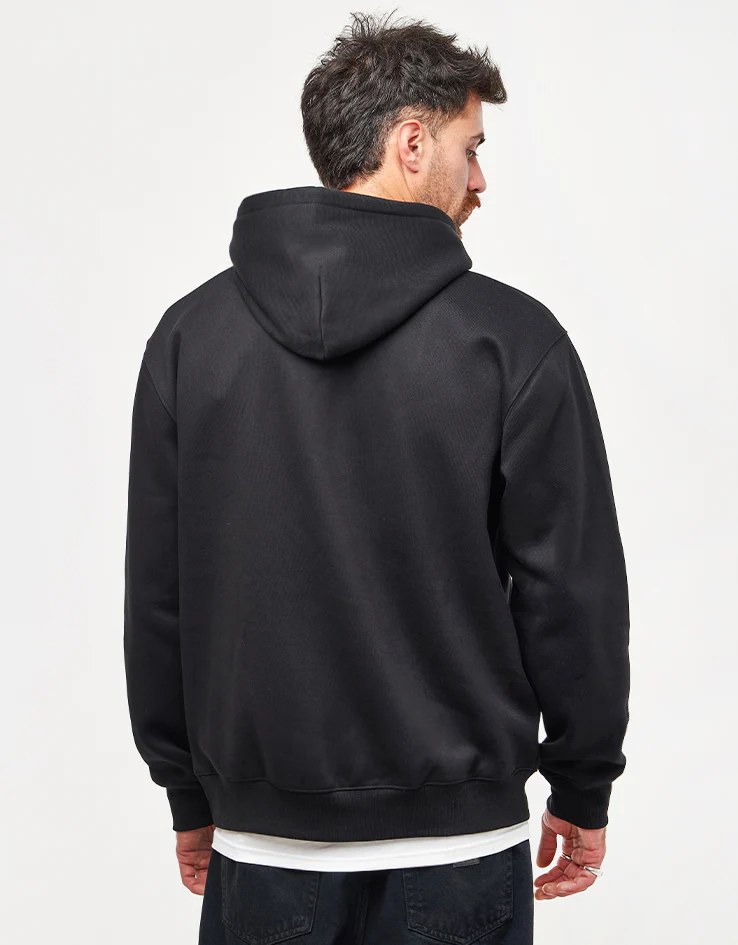 Carhartt WIP Hooded Carhartt Sweatshirt - Black/White - Image 2