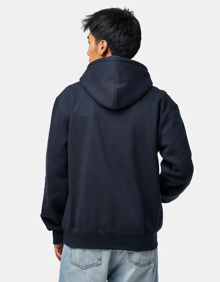 Carhartt WIP Hooded Carhartt Sweat - Deep Night/Gentle Green - Image 2