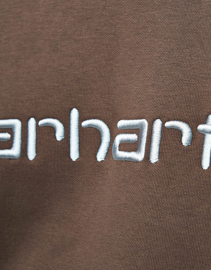 Carhartt WIP Hooded Carhartt Sweatshirt - Vitola/Citadel - Image 3