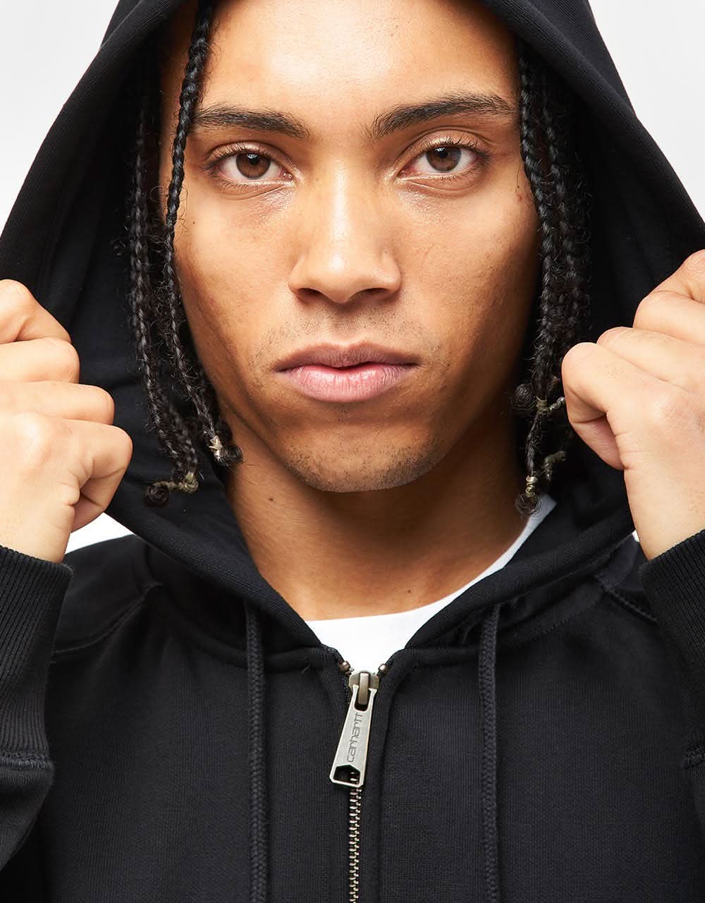 Carhartt WIP Hooded Chase Jacket - Black/Gold - Image 5