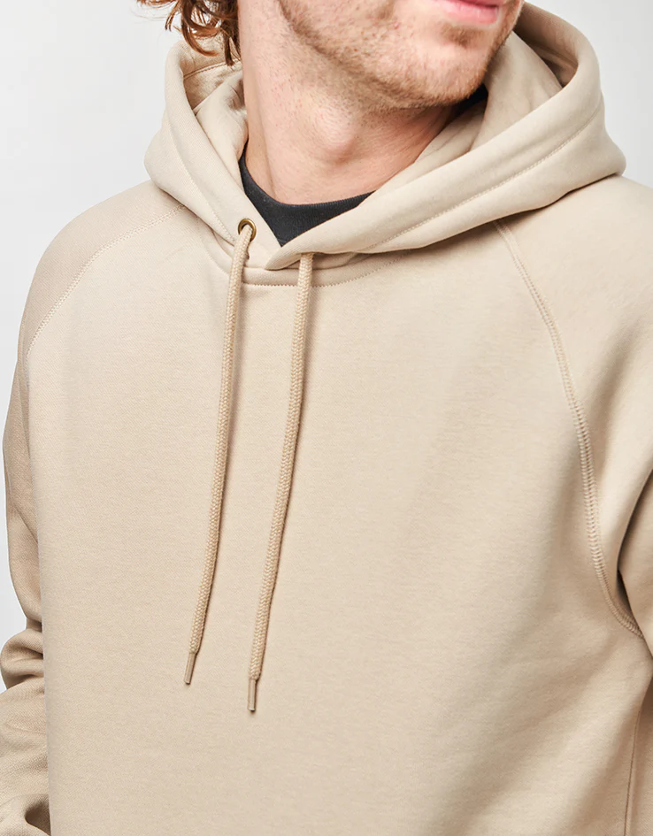 Carhartt WIP Hooded Chase Sweatshirt - Fleur De Sel/Gold - Image 4