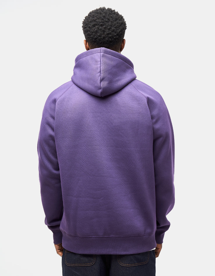Carhartt WIP Hooded Chase Sweatshirt - Lakers/Gold - Image 2
