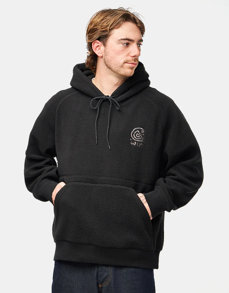 Carhartt WIP Hooded Helix Sweatshirt - Black/Porphyry - Image 2