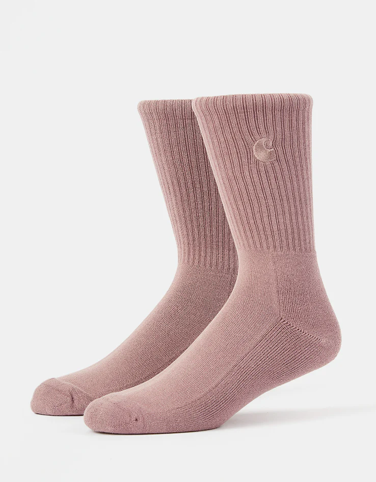Carhartt WIP Hudson Crew Socks - Daphne/Chalk Wash