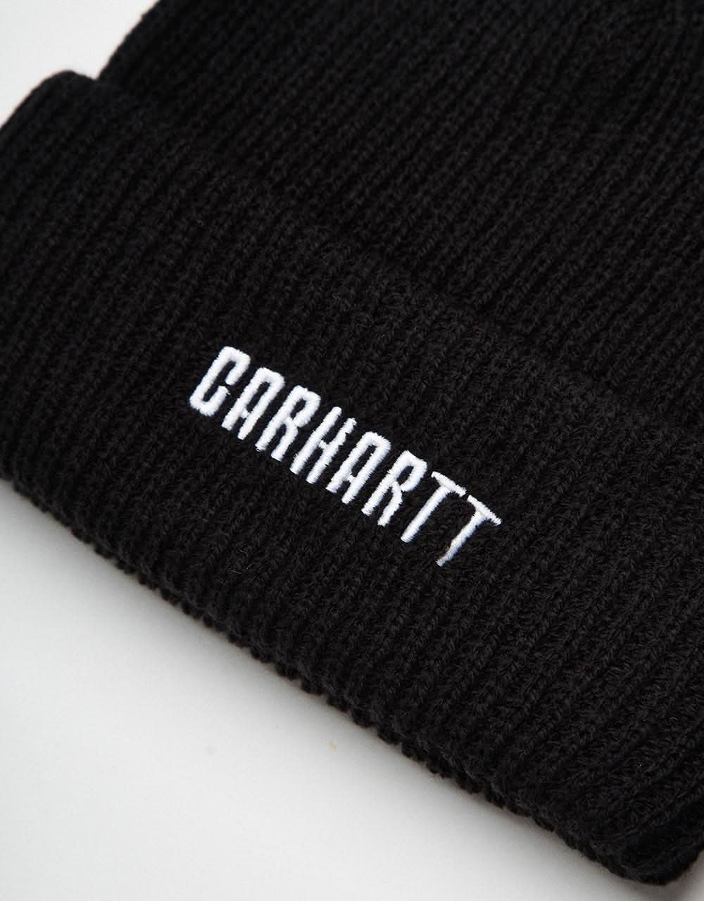 Carhartt WIP Industry Beanie - Black/Wax - Image 2