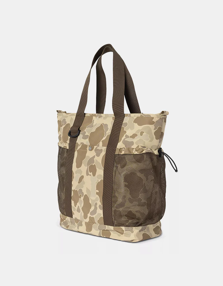 Carhartt WIP Irwin Tote Bag - Camo Duck-Desert/Liberica/Black - Image 3
