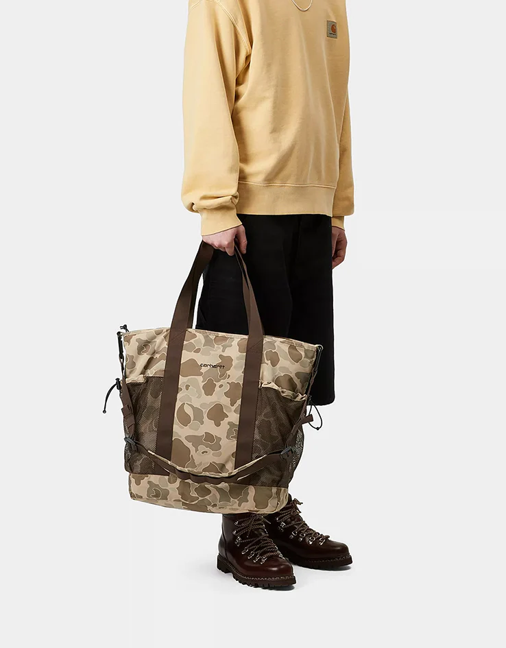 Carhartt WIP Irwin Tote Bag - Camo Duck-Desert/Liberica/Black - Image 4