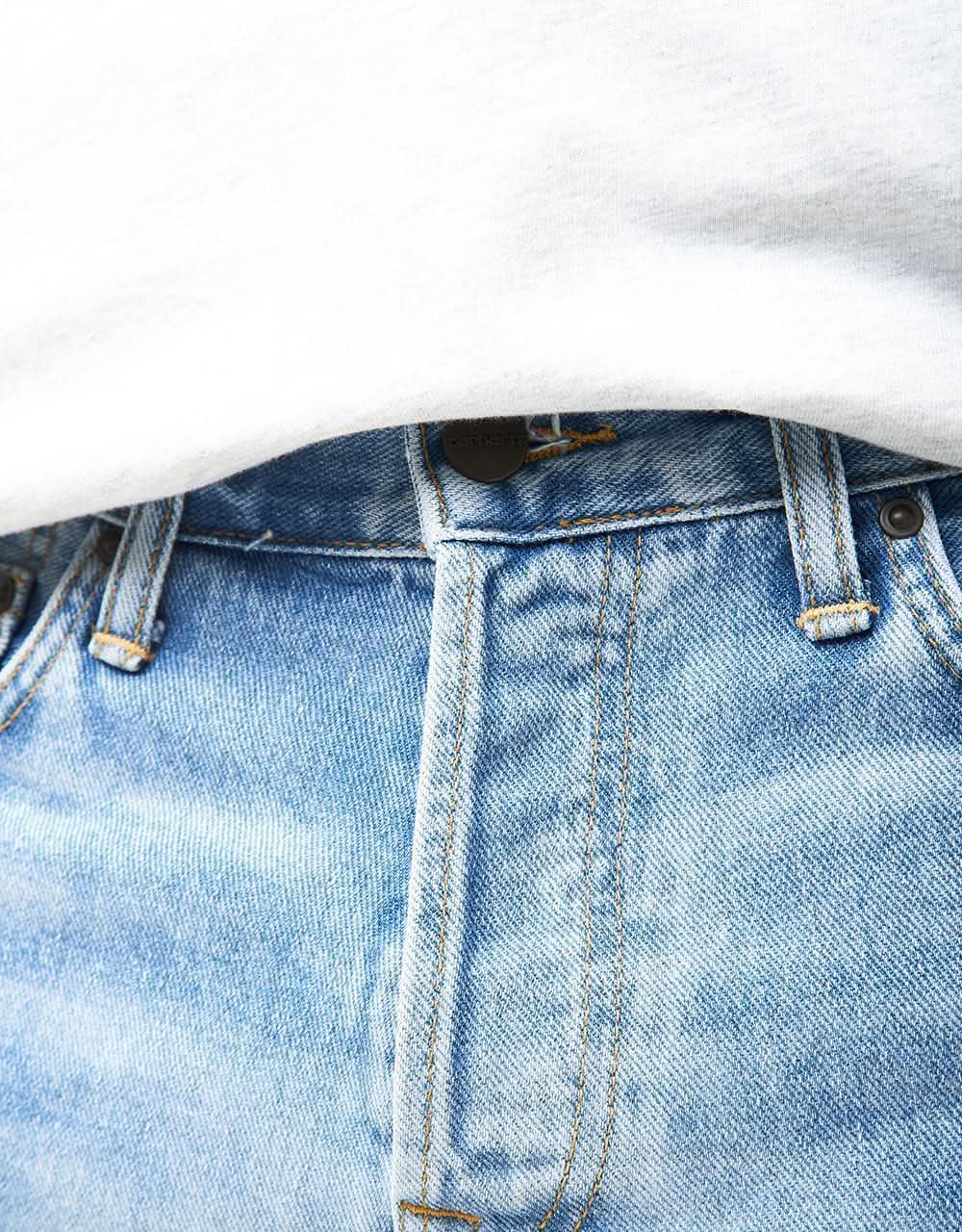 Carhartt WIP Klondike Pant - Blue (Light Used Wash) - Image 7