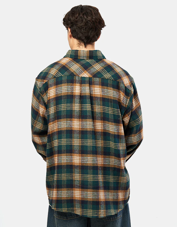 Carhartt WIP L/S Dern Shirt - Dern Check/Hamilton Brown - Image 3