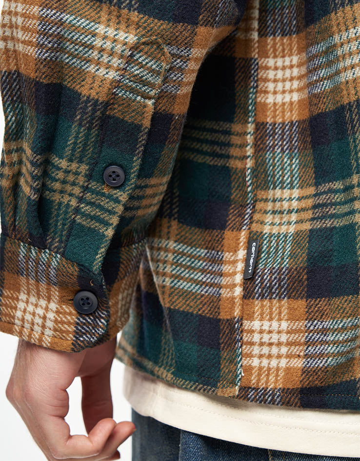 Carhartt WIP L/S Dern Shirt - Dern Check/Hamilton Brown - Image 4