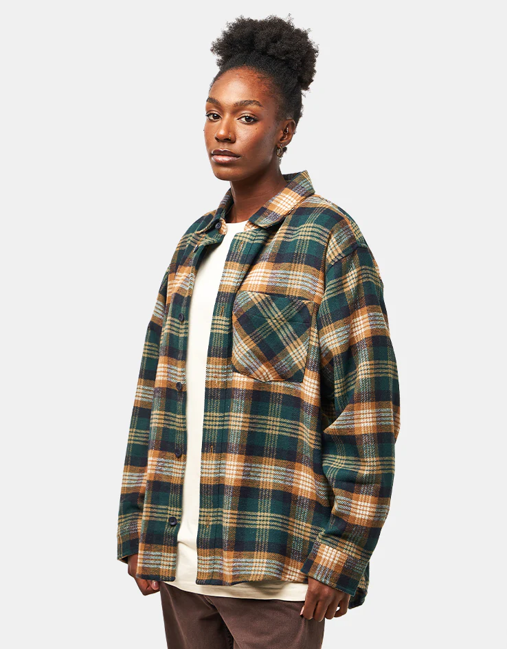 Carhartt WIP L/S Dern Shirt - Dern Check/Hamilton Brown - Image 5