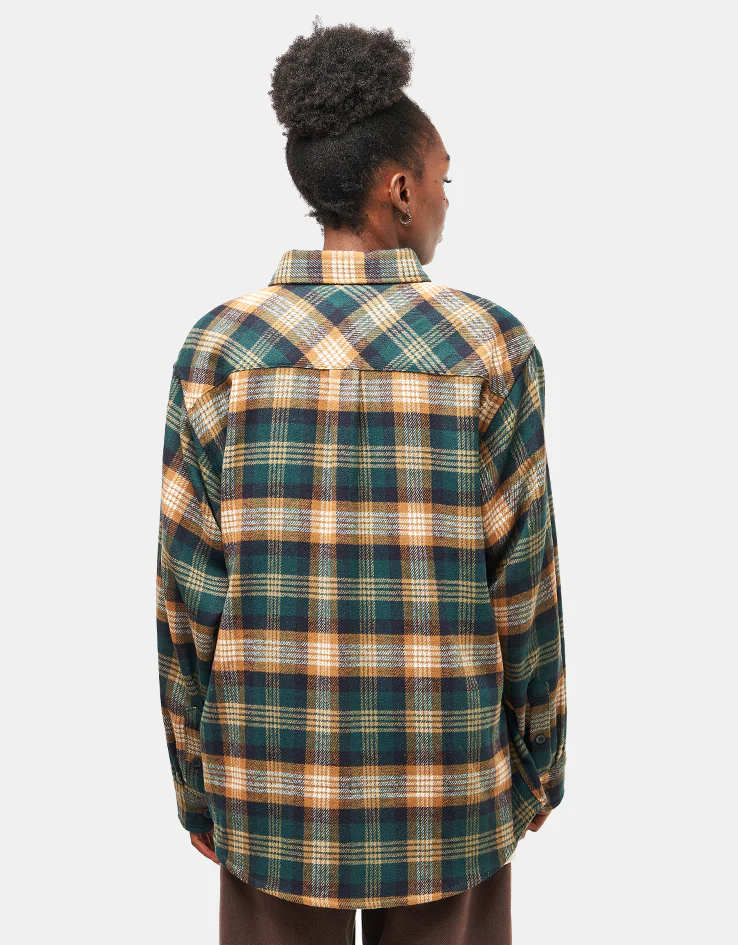 Carhartt WIP L/S Dern Shirt - Dern Check/Hamilton Brown - Image 6