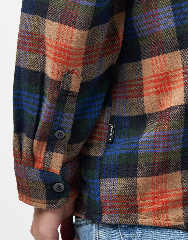 Carhartt WIP L/S Dern Shirt - Dern Check/Sycamore Tree - Image 4