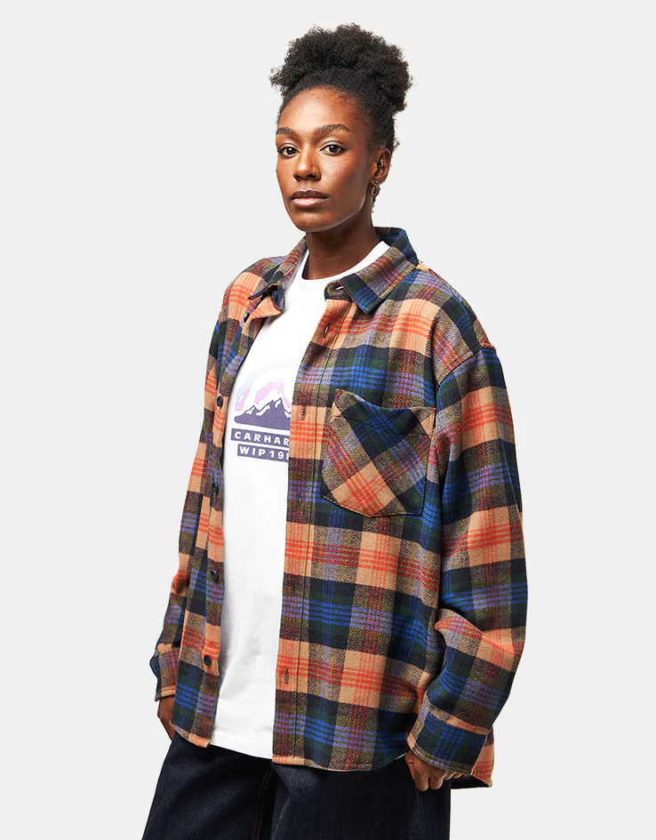 Carhartt WIP L/S Dern Shirt - Dern Check/Sycamore Tree - Image 9