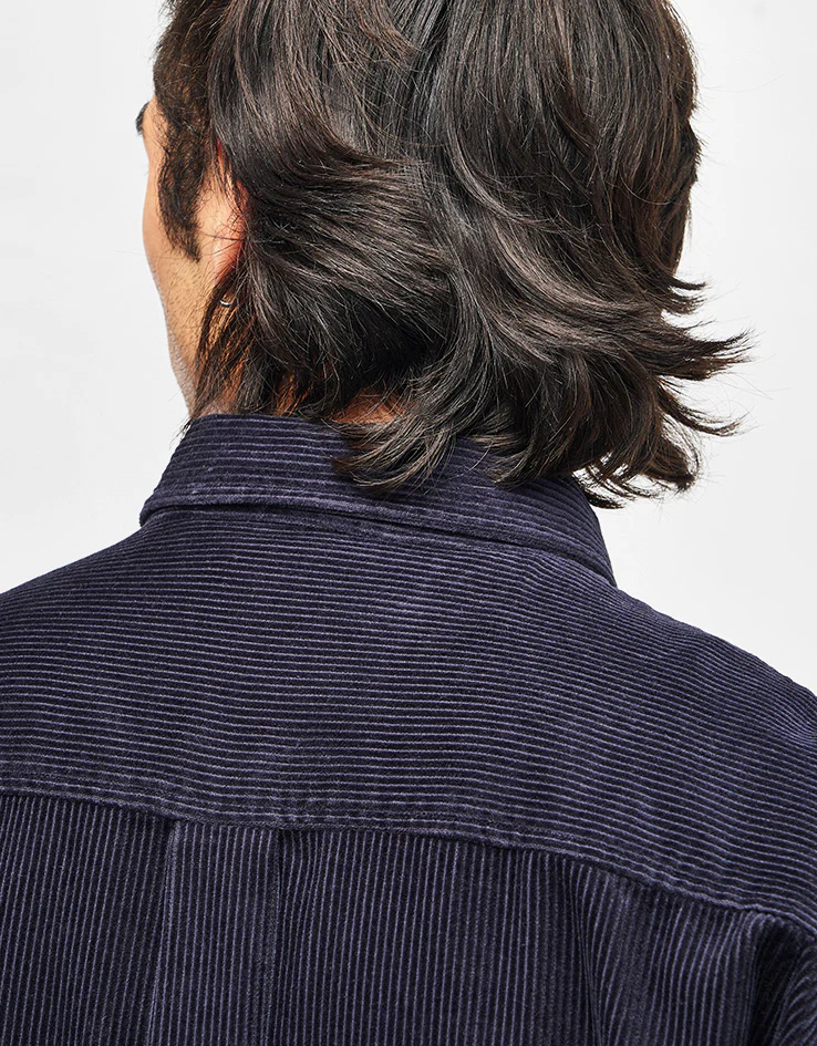 Carhartt WIP L/S Madison Cord Shirt - Dark Navy/Dark Navy - Image 6