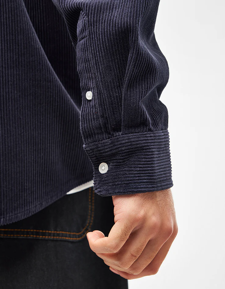 Carhartt WIP L/S Madison Cord Shirt - Dark Navy/Dark Navy - Image 8