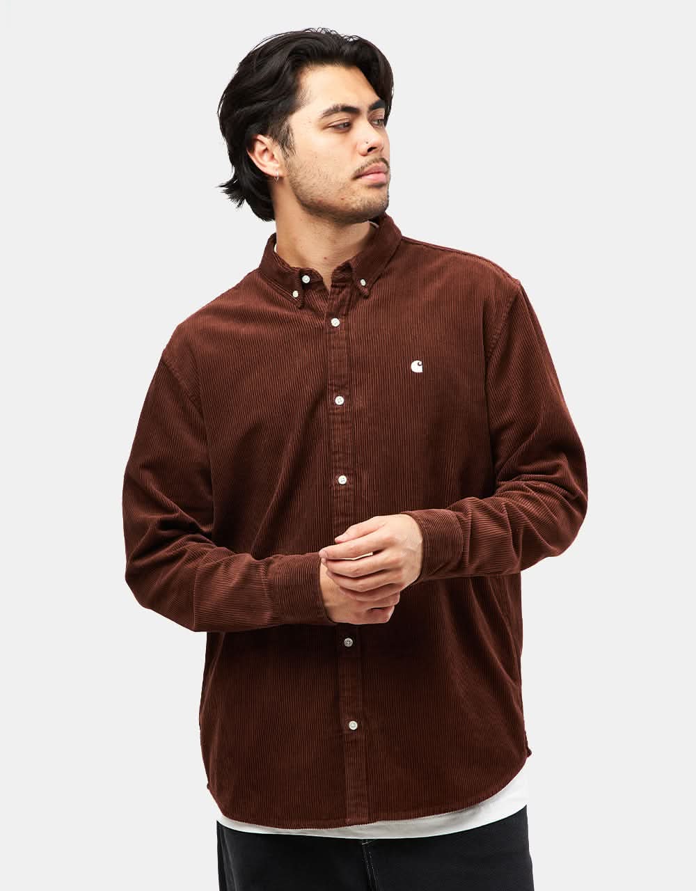 Carhartt WIP L/S Madison Cord Shirt - Offroad/Wax - Image 3
