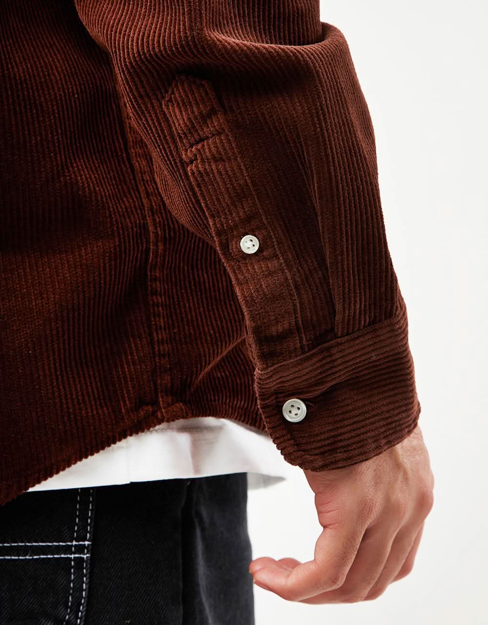 Carhartt WIP L/S Madison Cord Shirt - Offroad/Wax - Image 6