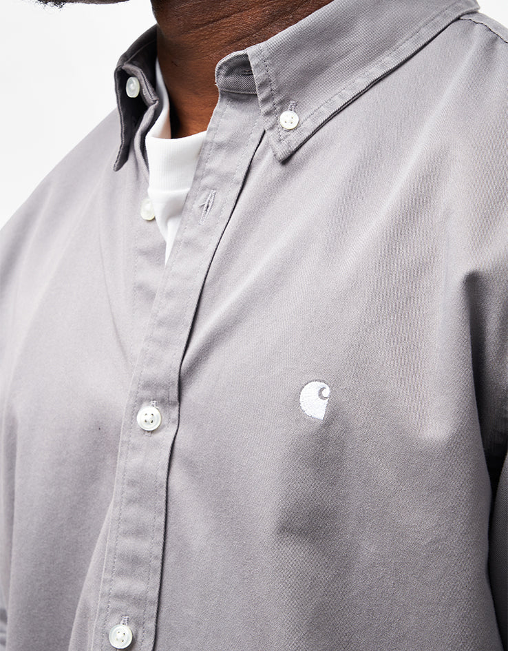 Carhartt WIP L/S Madison Shirt - Yosemite/White - Image 4