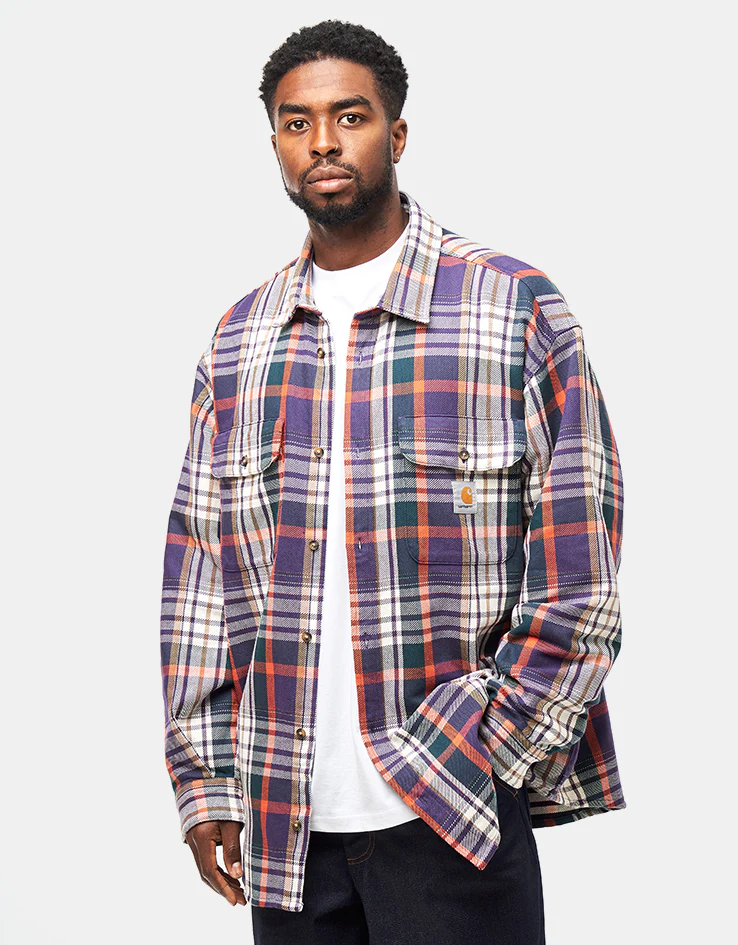 Carhartt WIP L/S Tamblyn Shirt - Tamblyn Check/Lakers - Image 3