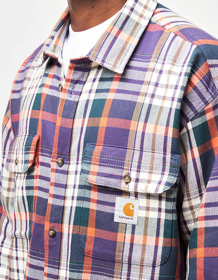 Carhartt WIP L/S Tamblyn Shirt - Tamblyn Check/Lakers - Image 4
