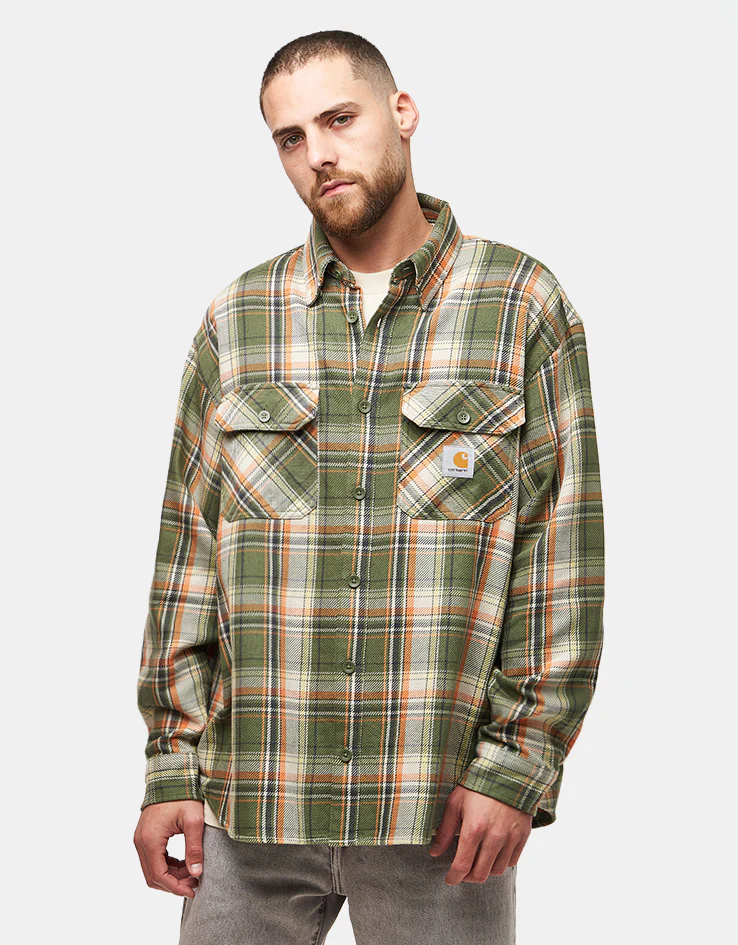 Carhartt WIP L/S Tunick Shirt - Tunick Check/Dollar Green - Image 2