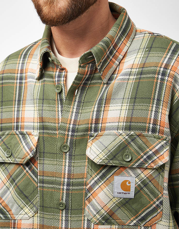 Carhartt WIP L/S Tunick Shirt - Tunick Check/Dollar Green - Image 4