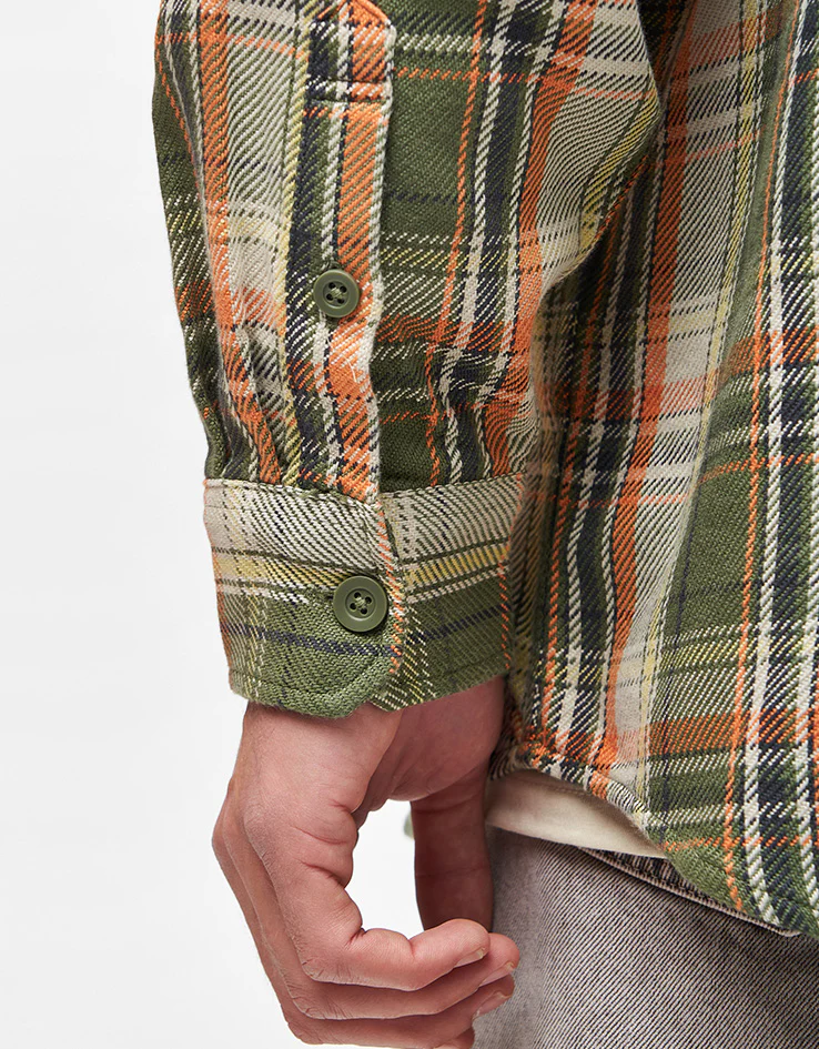 Carhartt WIP L/S Tunick Shirt - Tunick Check/Dollar Green - Image 6
