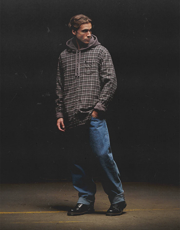 Carhartt WIP L/S Widmark Shirt - Widmark Check/Porphyry - Image 2