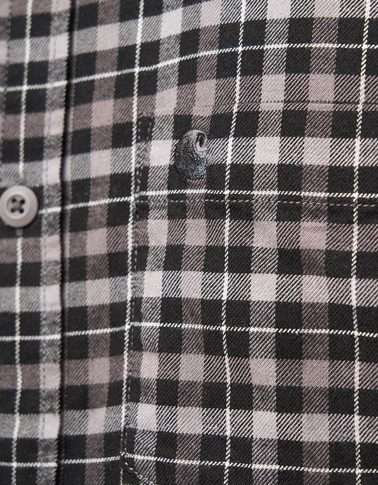 Carhartt WIP L/S Widmark Shirt - Widmark Check/Porphyry - Image 4