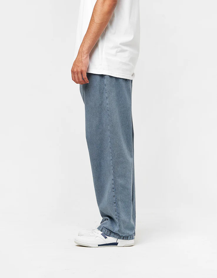 Carhartt WIP Landon Pant - Black/Blue Fog (Garment Dyed) - Image 5