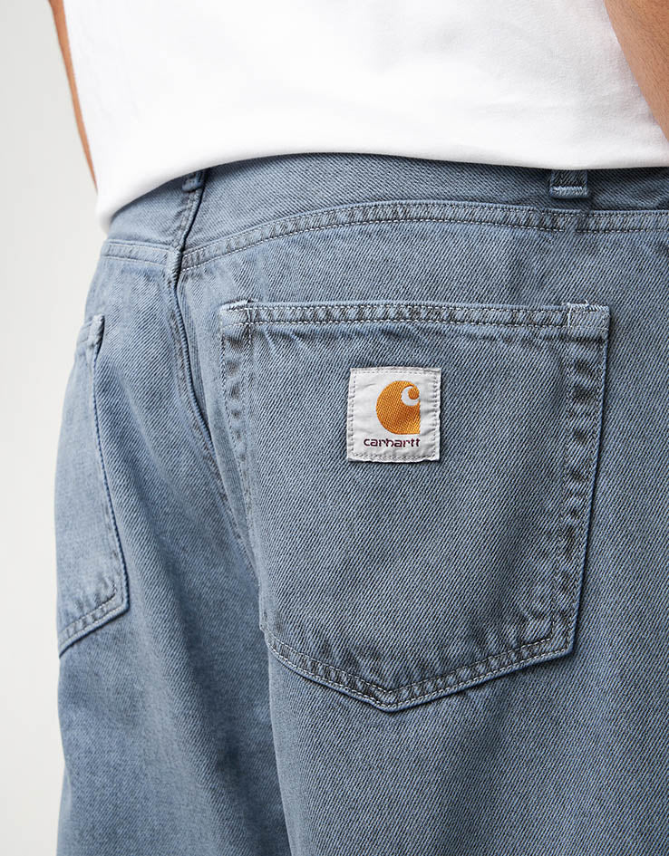 Carhartt WIP Landon Pant - Black/Blue Fog (Garment Dyed) - Image 7