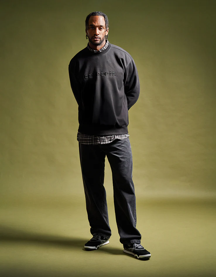 Carhartt WIP Landon Pant - Black (Stone Washed) - Image 2