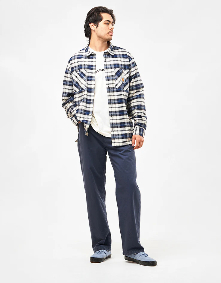 Carhartt WIP Landon Pant - Dusky Blue (Garment Dyed) - Image 2