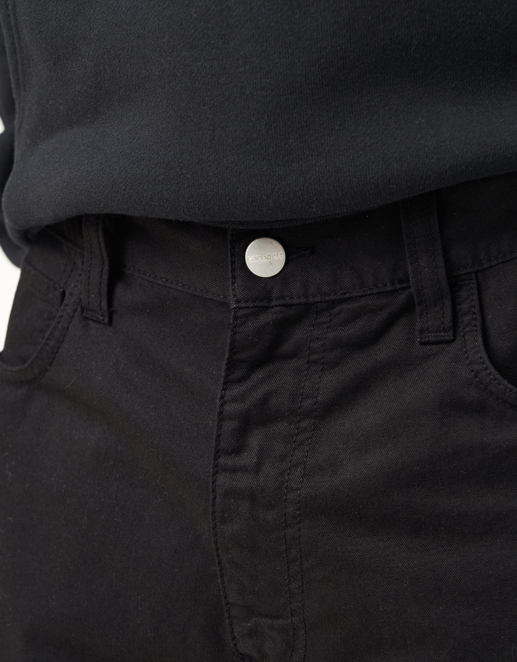 Carhartt WIP Landon Shorts - Black (Garment Dyed) - Image 5