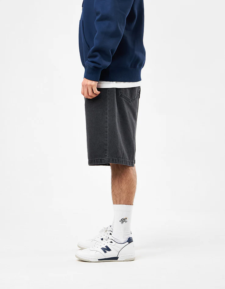 Carhartt WIP Landon Shorts - Black (Heavy Stone Wash) - Image 3