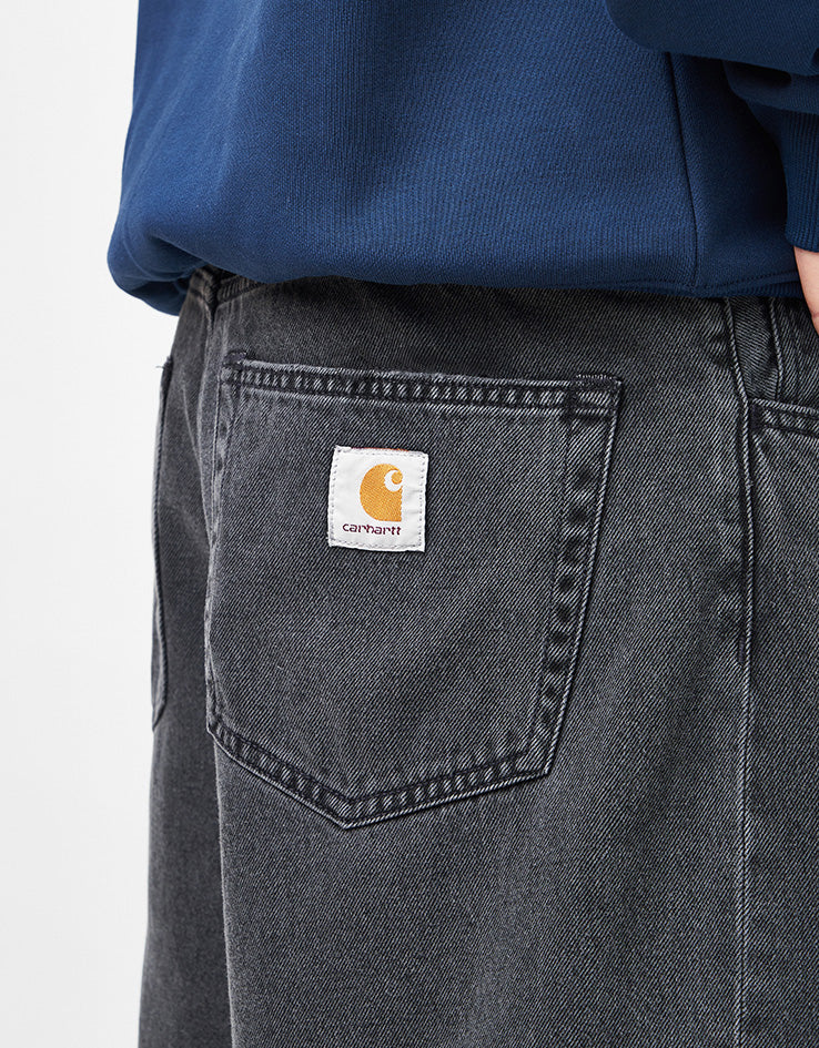 Carhartt WIP Landon Shorts - Black (Heavy Stone Wash) - Image 4