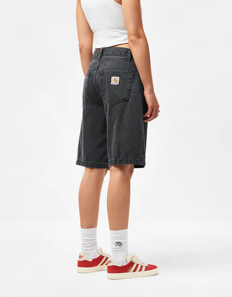 Carhartt WIP Landon Shorts - Black (Heavy Stone Wash) - Image 6