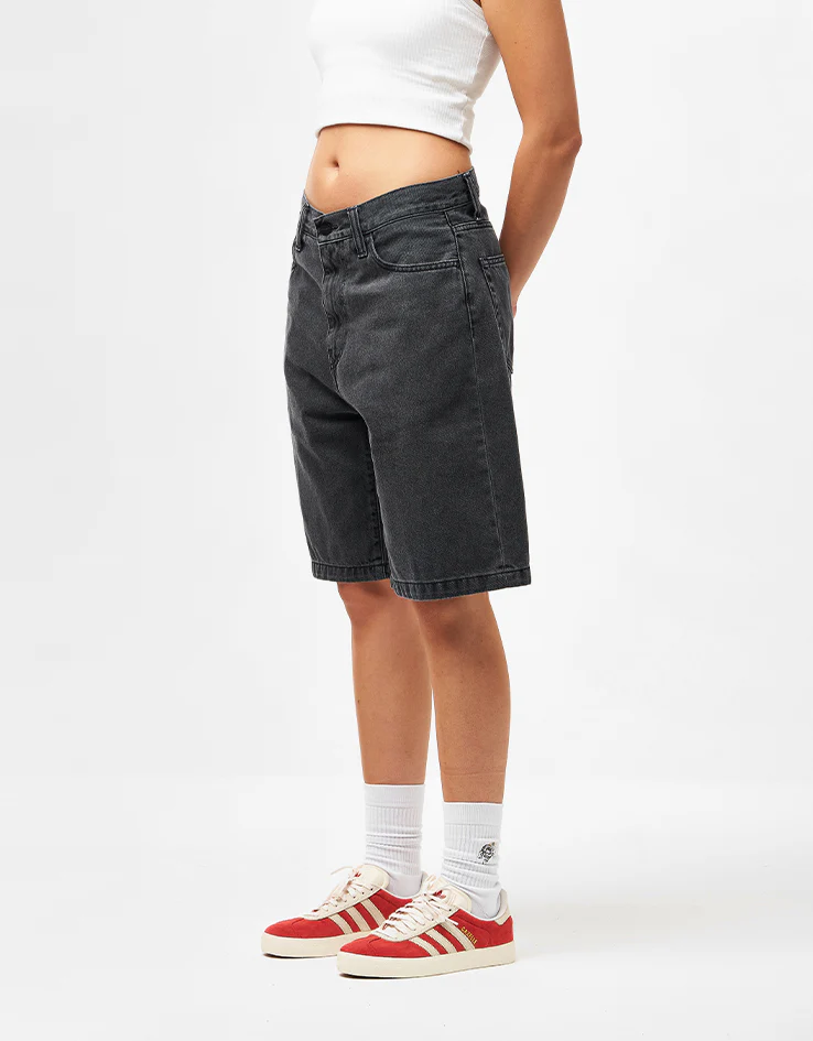 Carhartt WIP Landon Shorts - Black (Heavy Stone Wash) - Image 7