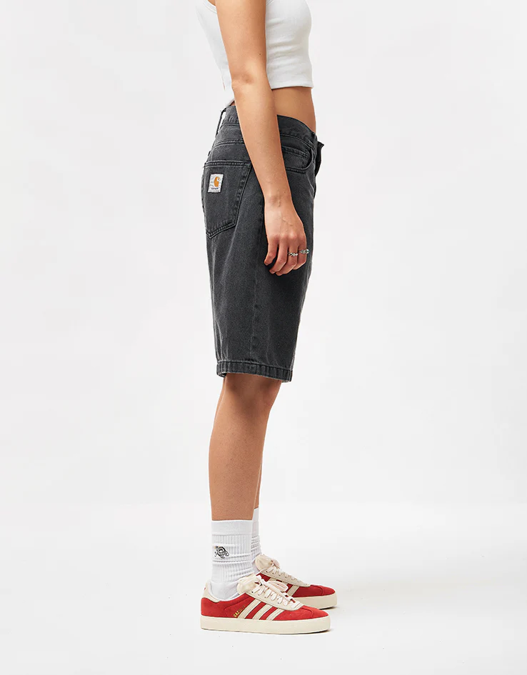 Carhartt WIP Landon Shorts - Black (Heavy Stone Wash) - Image 8