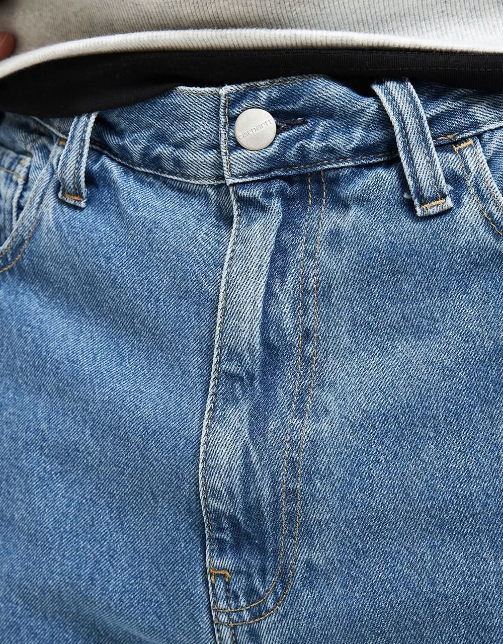 Carhartt WIP Landon Shorts - Blue (Heavy Stone Wash) - Image 4