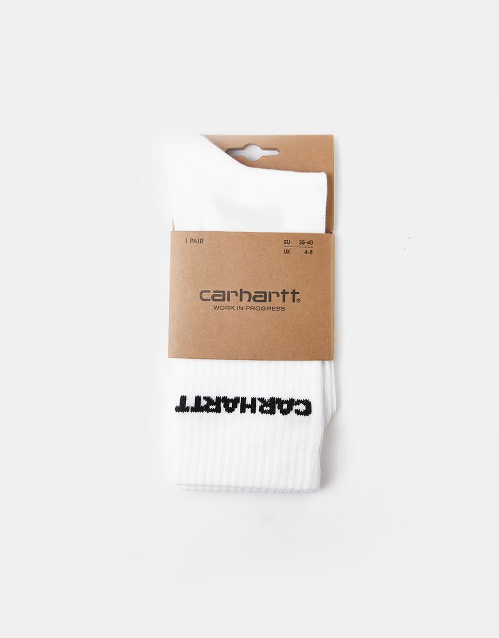 Carhartt WIP Link Socks - White/Black - Image 5