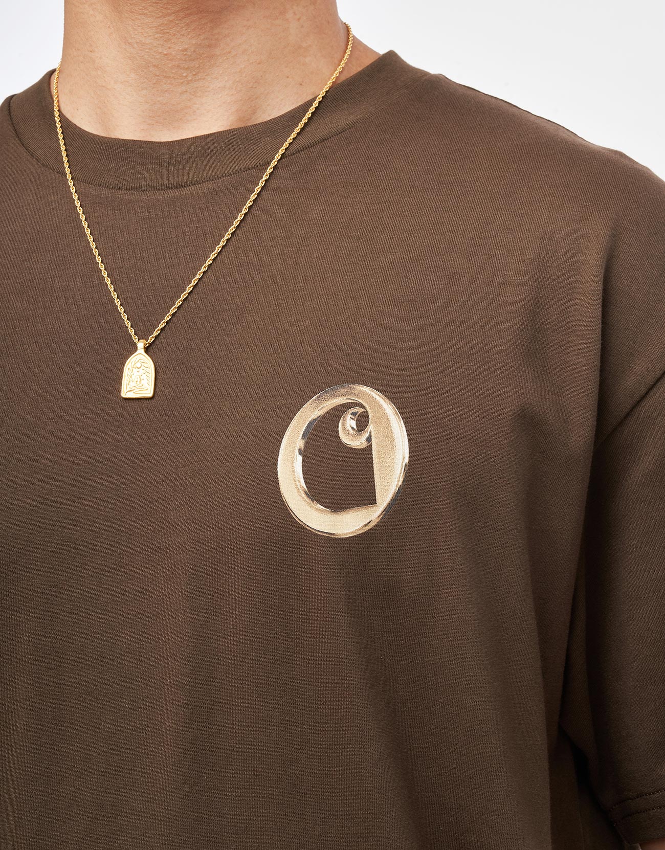 Carhartt WIP Linked Charms T-Shirt - Liberica/Gold - Image 4