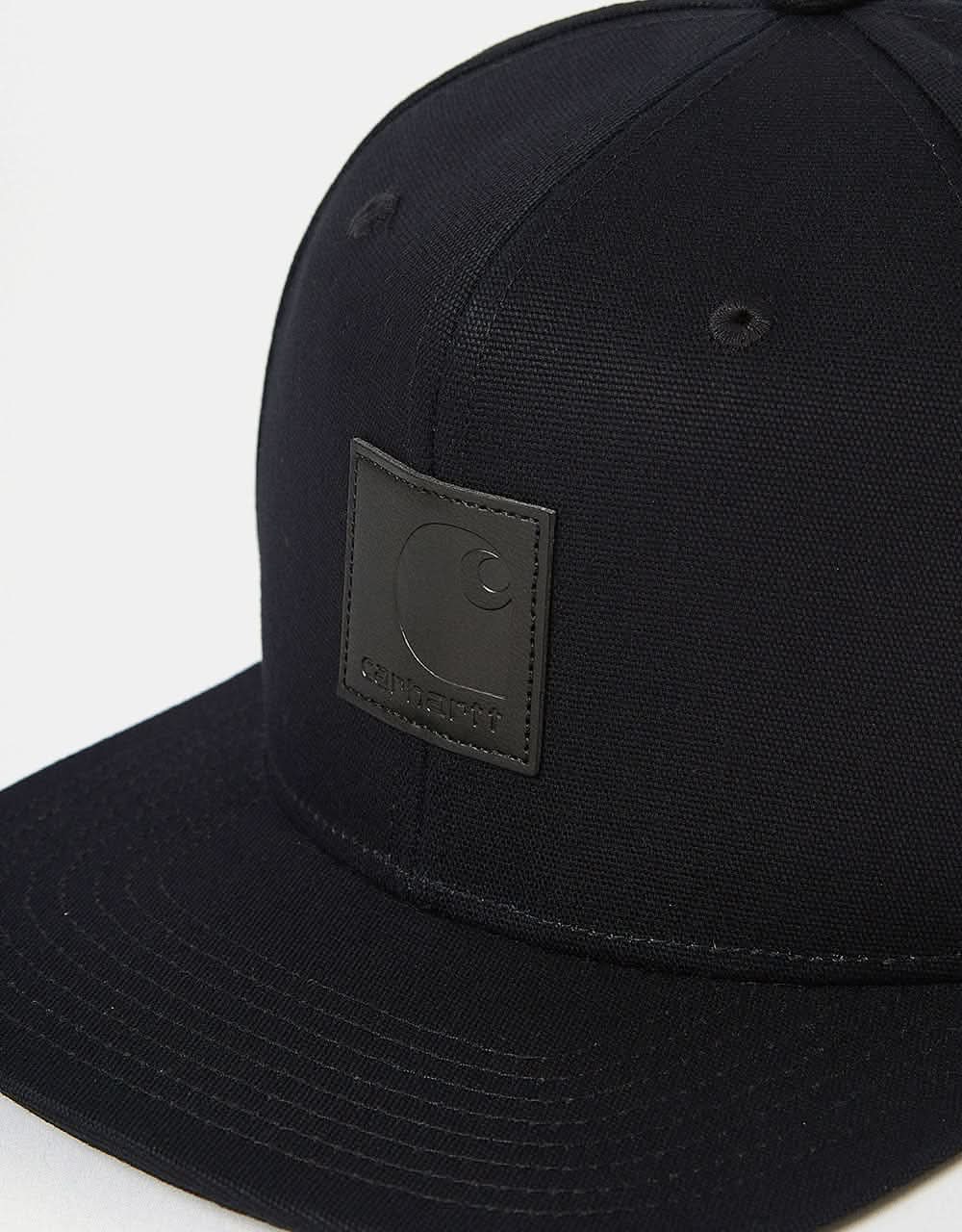 Carhartt WIP Logo Snapback Cap - Black - Image 2