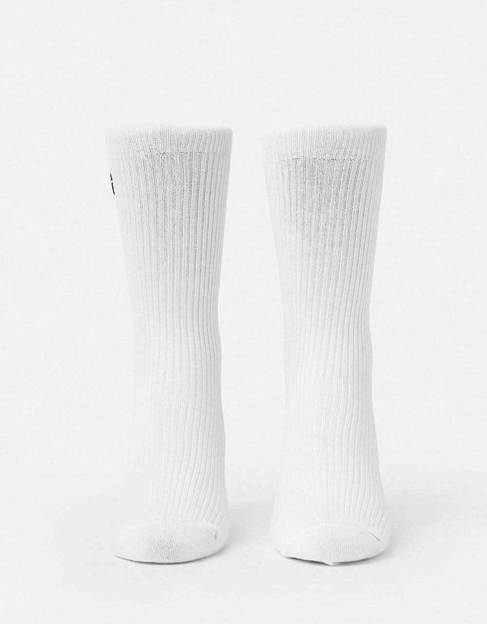 Carhartt WIP Madison 2 Pack Crew Socks - White/Black - Image 4