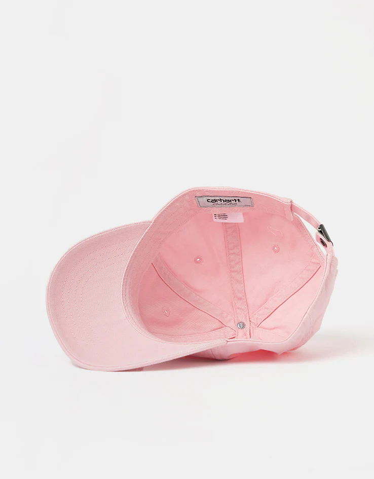 Carhartt WIP Madison Logo Cap - Air Pink/White - Image 5