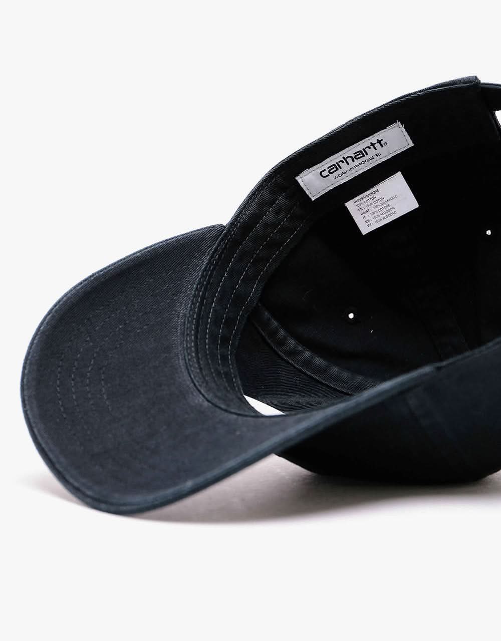 Carhartt WIP Madison Logo Cap - Black/White - Image 5