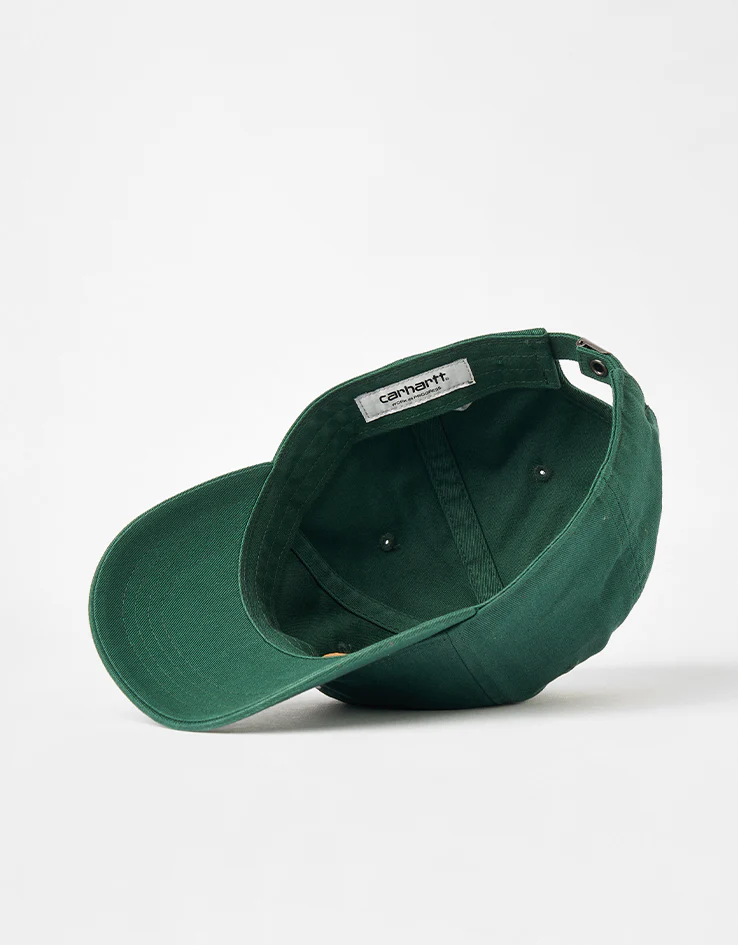 Carhartt WIP Madison Logo Cap - Dark Fir/Wax - Image 5