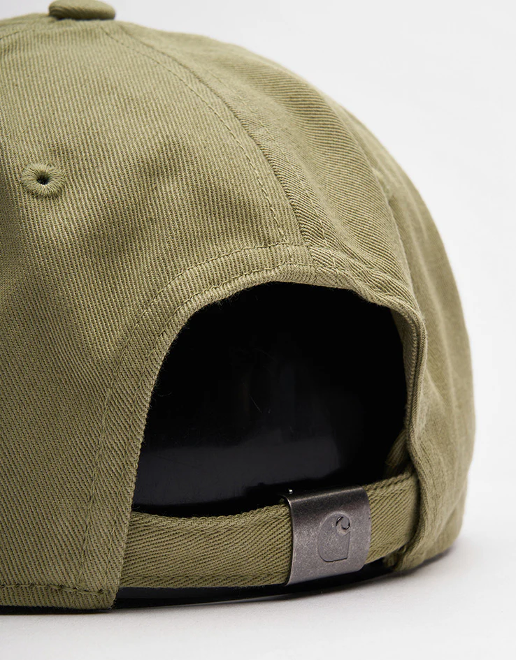 Carhartt WIP Madison Logo Cap - Gentle Green/White - Image 4