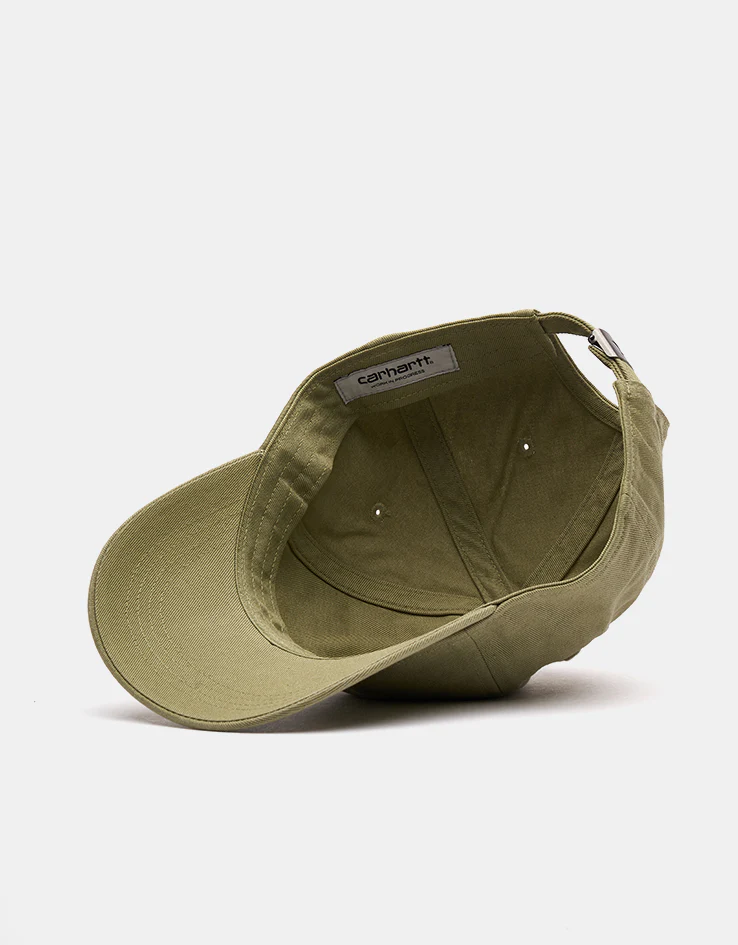 Carhartt WIP Madison Logo Cap - Gentle Green/White - Image 5
